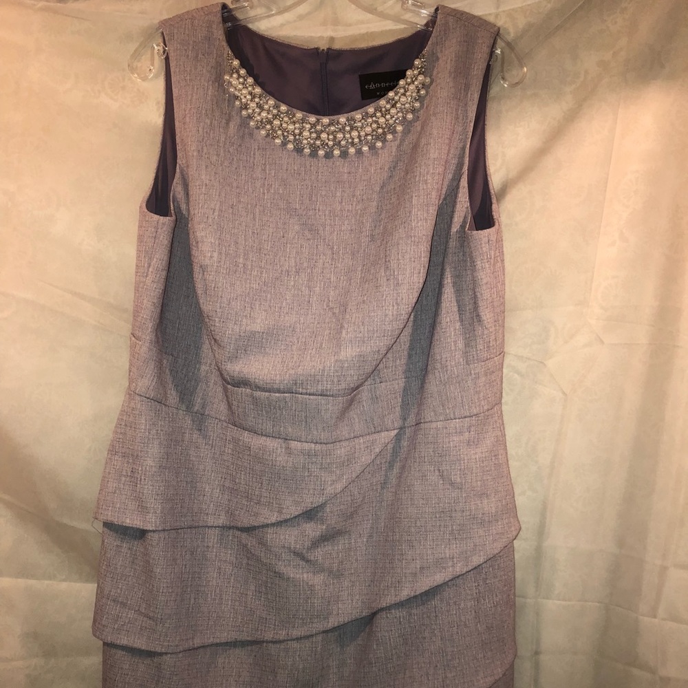 New Lavender dress with pearls around neckline